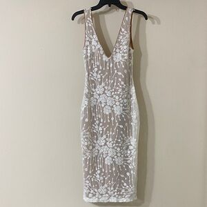 Elegant White Floral Dress